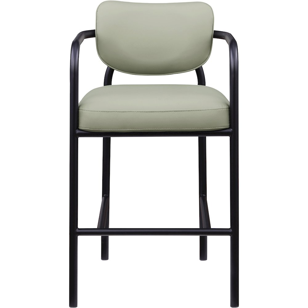 Serava Mint Vegan Leather Upholstered Bar Stool