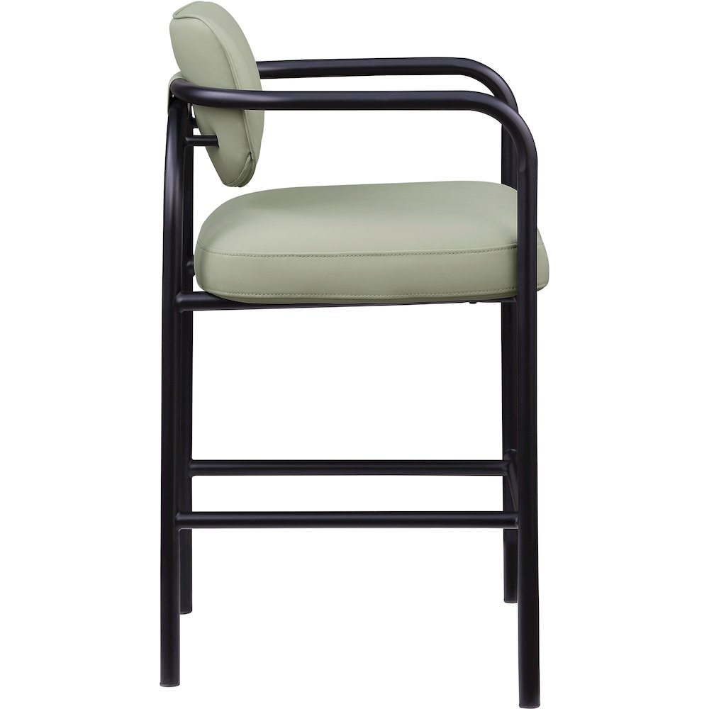 Serava Mint Vegan Leather Upholstered Bar Stool