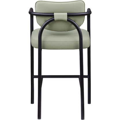 Serava Mint Vegan Leather Upholstered Bar Stool