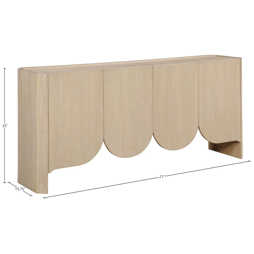 Ember Natural Solid Wood Sideboard/Buffet
