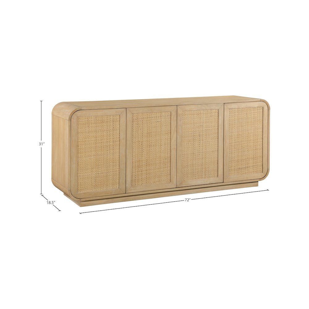 Windsor Natural Rubberwood Sideboard/Buffet