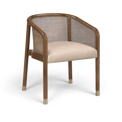 Sylvan Beige Vegan Leather Upholstered Dining Chair, Set of 2