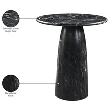 Cosenza Black Concrete Indoor/Outdoor Counter Height Table