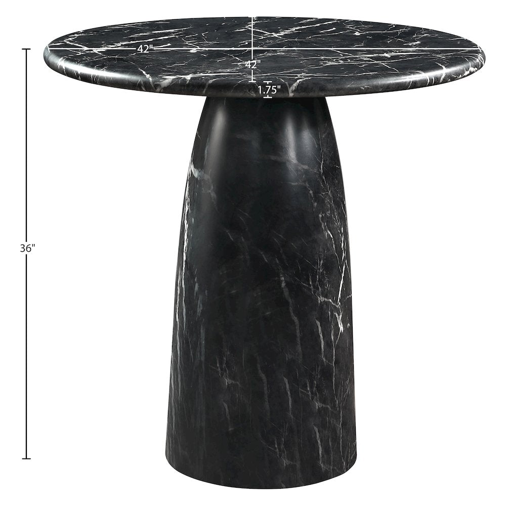 Cosenza Black Concrete Indoor/Outdoor Counter Height Table