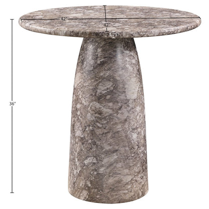 Cosenza Brown Concrete Indoor/Outdoor Counter Height Table