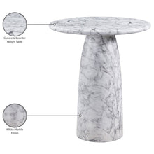 Cosenza White Concrete Indoor/Outdoor Counter Height Table
