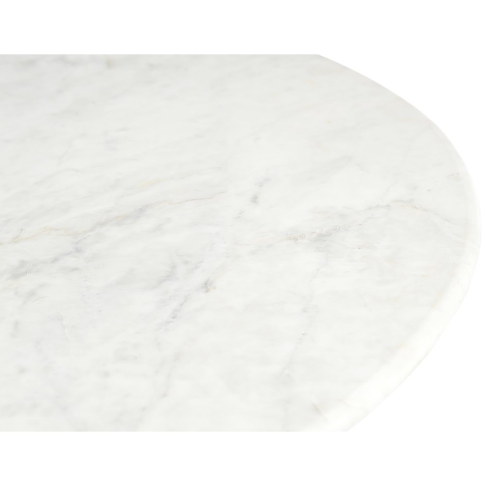 Liona White Marble And Mango Wood Coffee Table