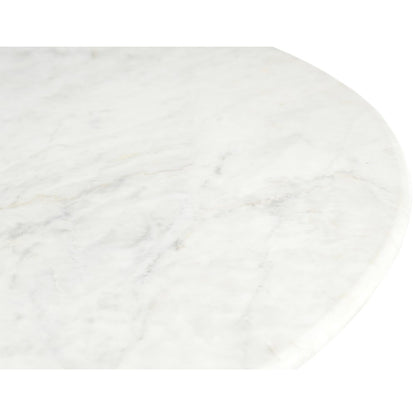 Liona White Marble And Mango Wood Coffee Table