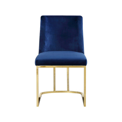 Heidi Navy Velvet Dining Chair, Set of 2