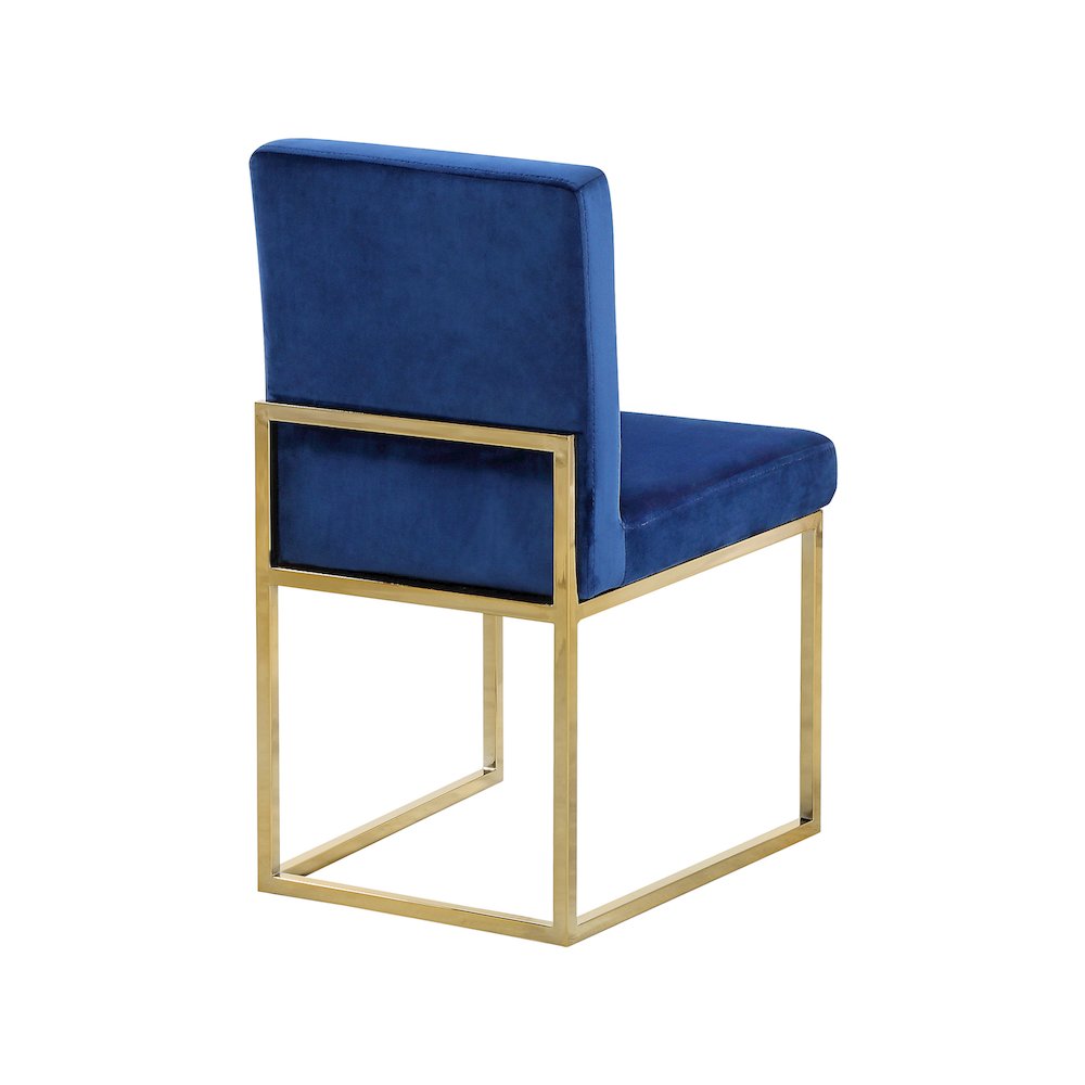 Giselle Navy Velvet Dining Chair, Set of 2