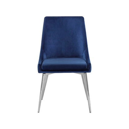 Karina Navy Velvet Dining Chair, Set of 2