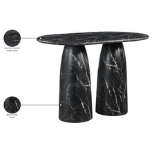 Cosenza Black Concrete Indoor/Outdoor Counter Height Table (3 Boxes)