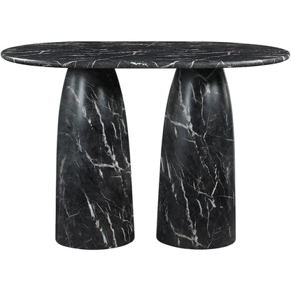 Cosenza Black Concrete Indoor/Outdoor Counter Height Table (3 Boxes)
