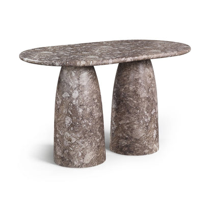 Cosenza Brown Concrete Indoor/Outdoor Counter Height Table (3 Boxes)