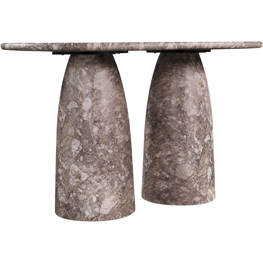 Cosenza Brown Concrete Indoor/Outdoor Counter Height Table (3 Boxes)