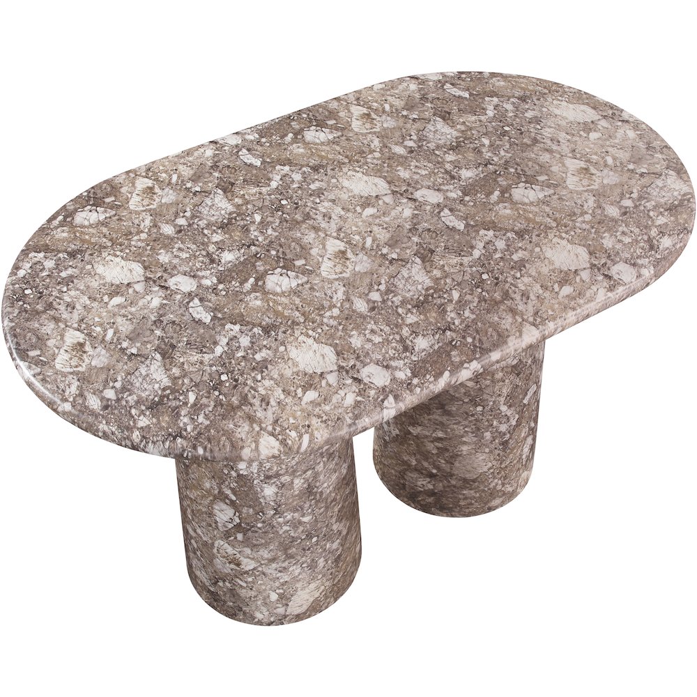 Cosenza Brown Concrete Indoor/Outdoor Counter Height Table (3 Boxes)
