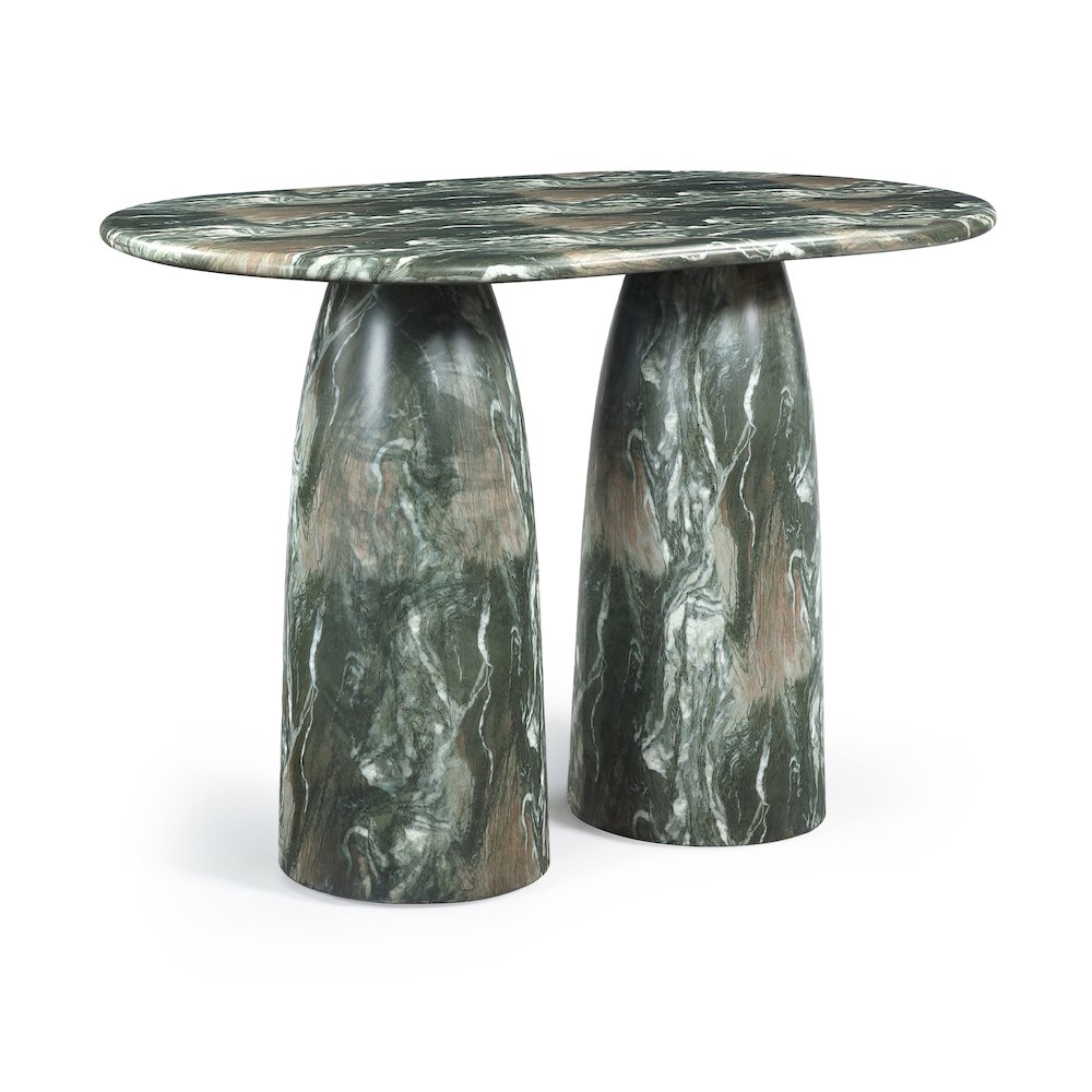 Cosenza Green Concrete Indoor/Outdoor Counter Height Table (3 Boxes)
