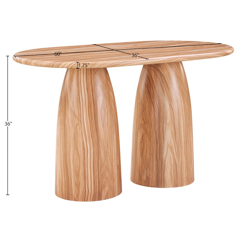 Cosenza Natural Concrete Indoor/Outdoor Counter Height Table (3 Boxes)