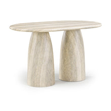 Cosenza Travertine Concrete Indoor/Outdoor Counter Height Table (3 Boxes)
