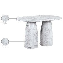 Cosenza White Concrete Indoor/Outdoor Counter Height Table (3 Boxes)