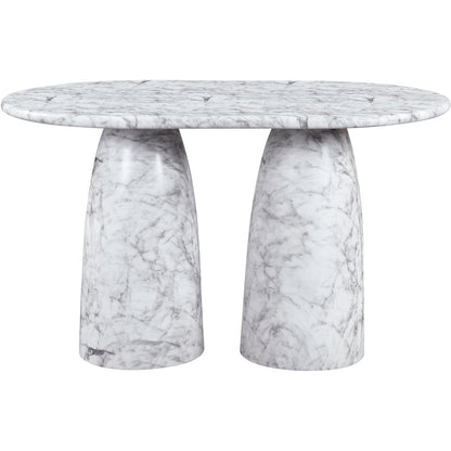 Cosenza White Concrete Indoor/Outdoor Counter Height Table (3 Boxes)