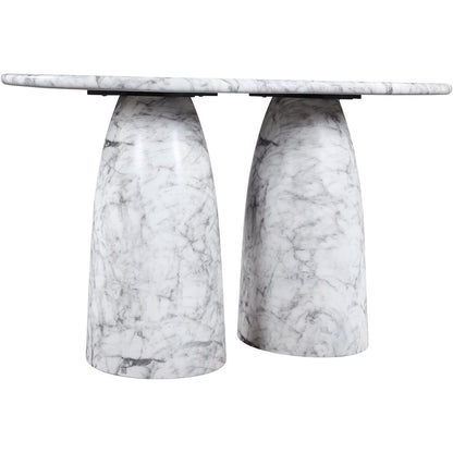Cosenza White Concrete Indoor/Outdoor Counter Height Table (3 Boxes)