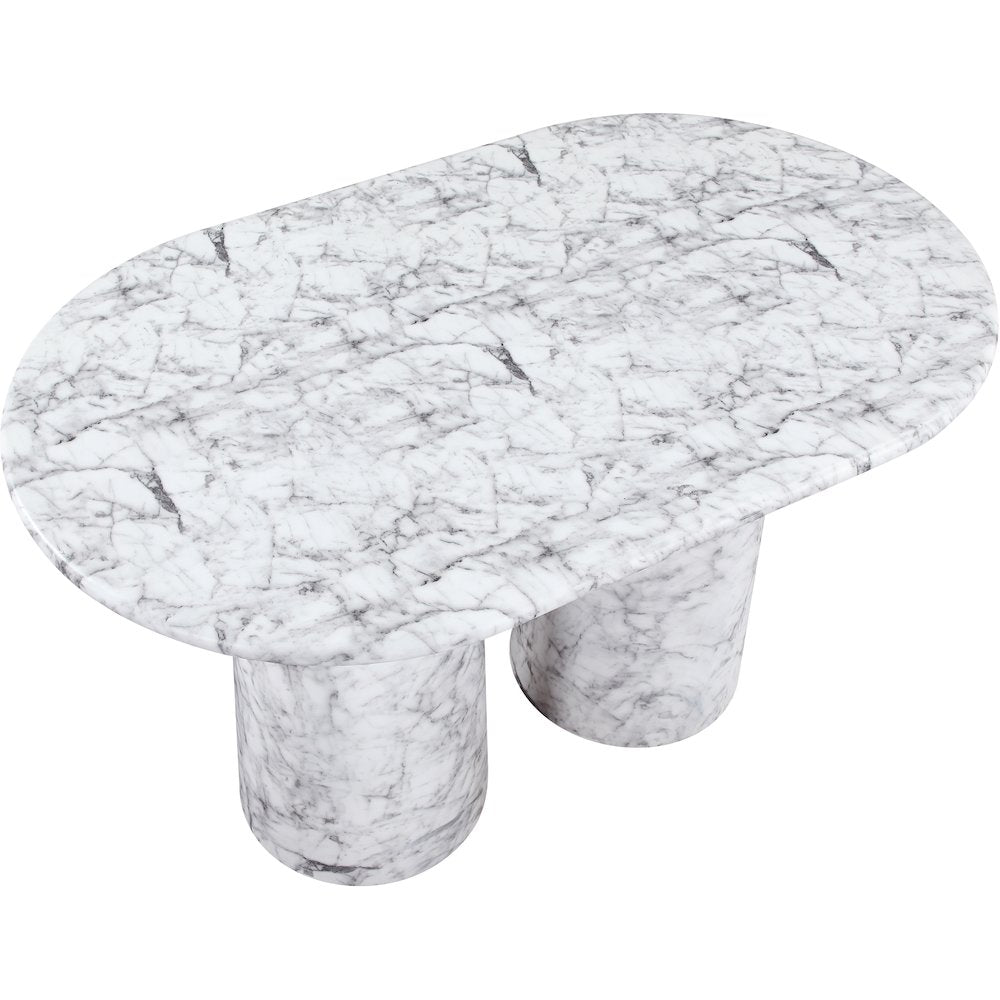 Cosenza White Concrete Indoor/Outdoor Counter Height Table (3 Boxes)