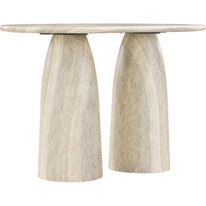 Cosenza Travertine Concrete Indoor/Outdoor Bar Table (3 Boxes)