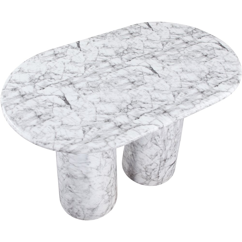 Cosenza White Concrete Indoor/Outdoor Bar Table (3 Boxes)