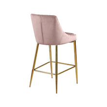 Karina Pink Velvet Stool, Set of 2