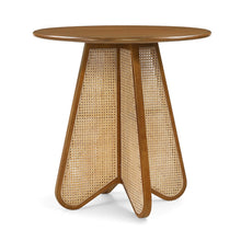 Butterfly 36" Brown / Natural Solid Wood And Natural Cane Counter Height Table