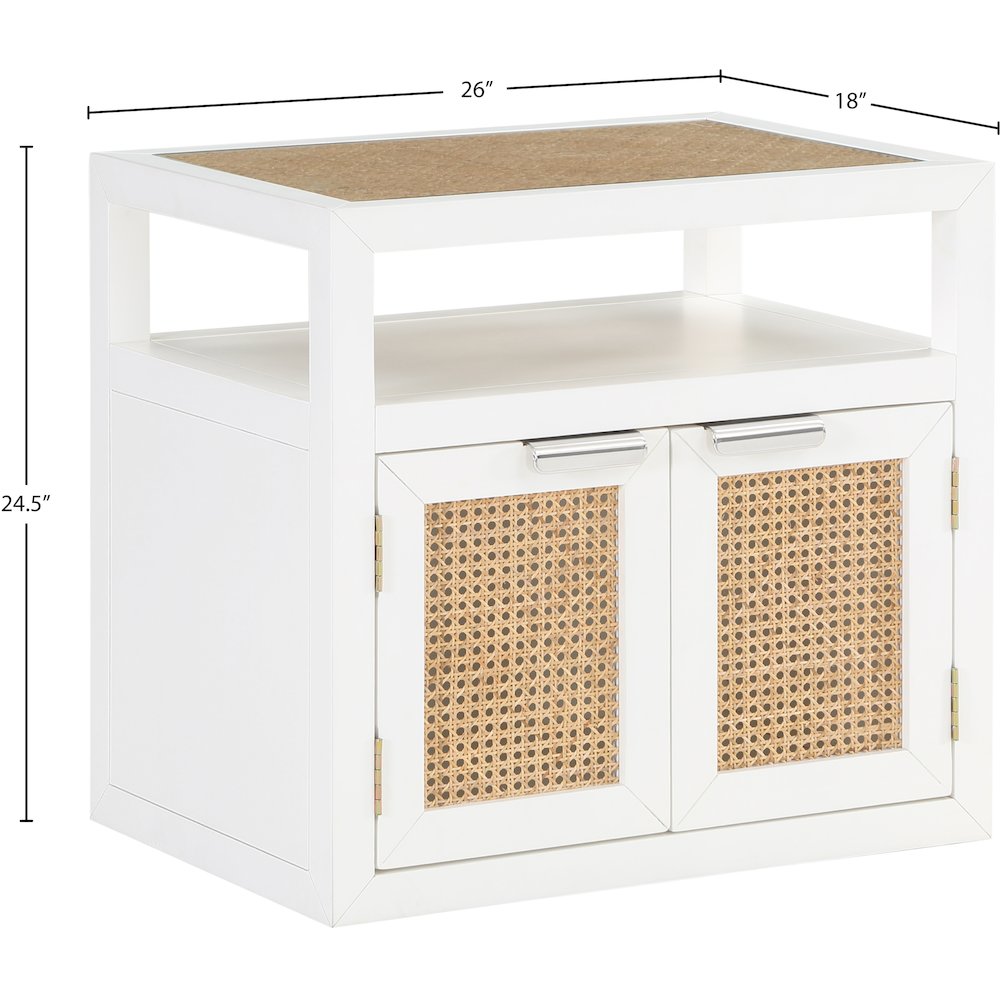 Cole White Night Stand