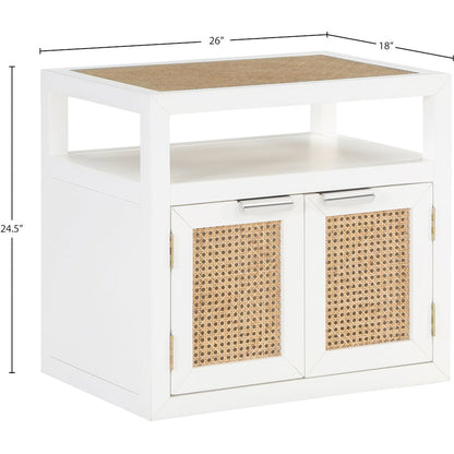 Cole White Night Stand