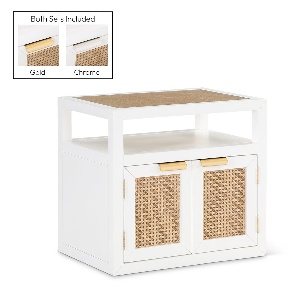 Cole White Night Stand