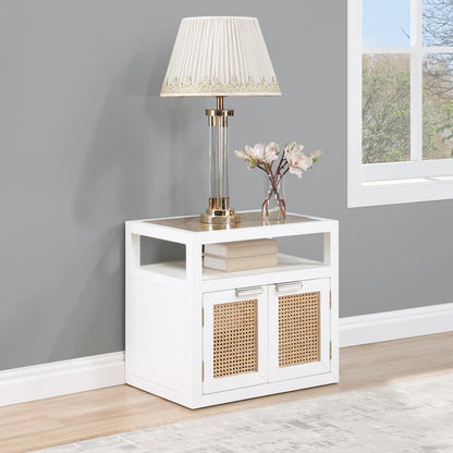 Cole White Night Stand