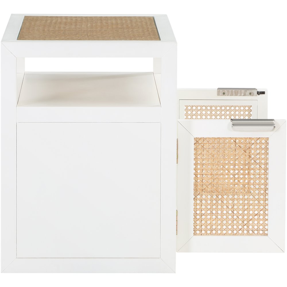Cole White Night Stand