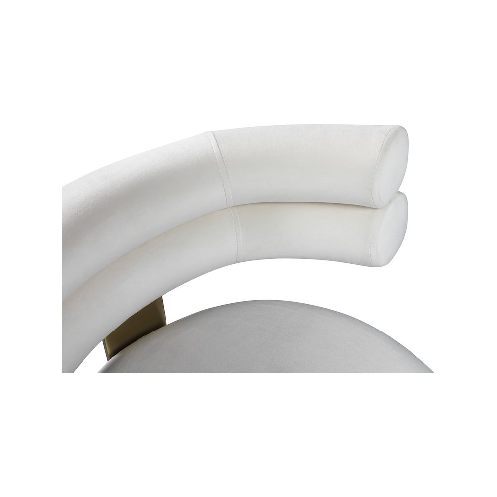 Fitzroy Cream Velvet Counter Stool, Set of 2