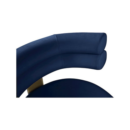 Fitzroy Navy Velvet Counter Stool, Set of 2