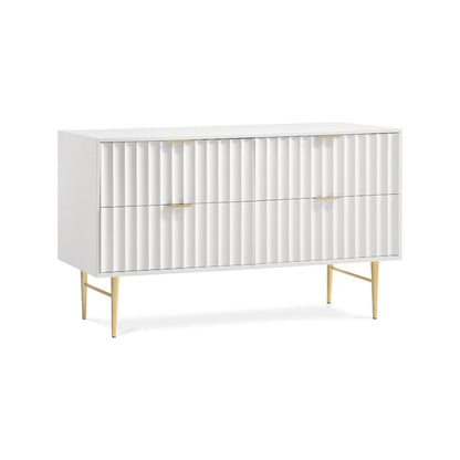 Modernist White Gloss Dresser