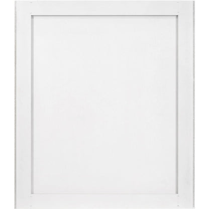Modernist White Gloss Mirror