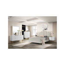 Modernist White Gloss Mirror