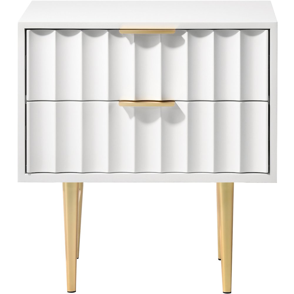 Modernist White Gloss Night Stand