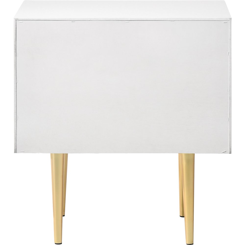 Modernist White Gloss Night Stand