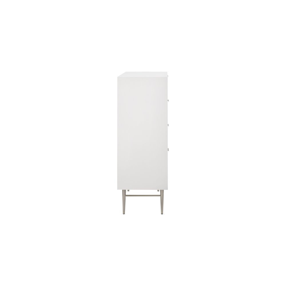Modernist White Gloss Chest