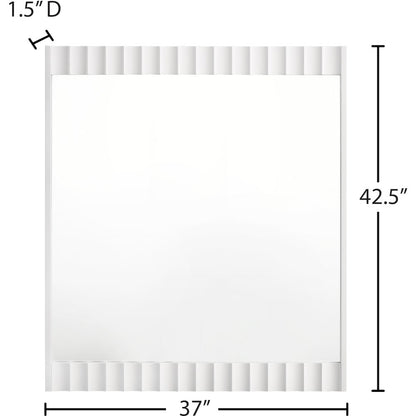 Modernist White Gloss Mirror