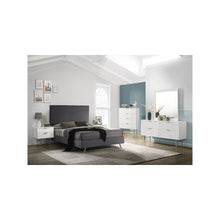 Modernist White Gloss Mirror
