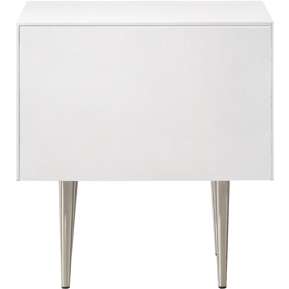 Modernist White Gloss Night Stand