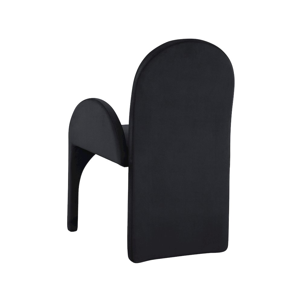Summer Black Velvet Dining Arm Chair, Set of 2