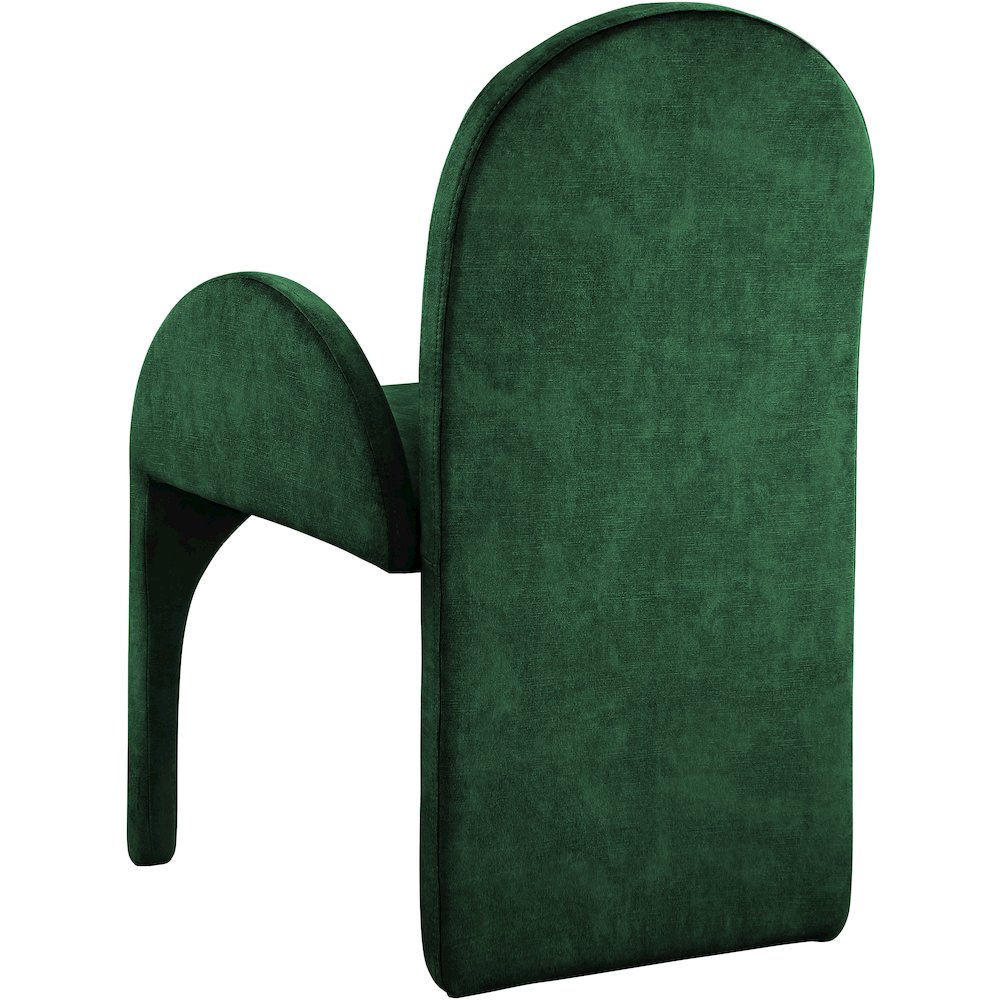 Summer Green Velvet Dining Arm Chair, Set of 2