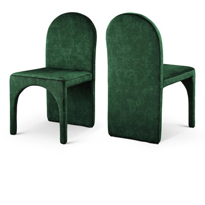 Summer Green Velvet Dining Side Chair, Set of 2